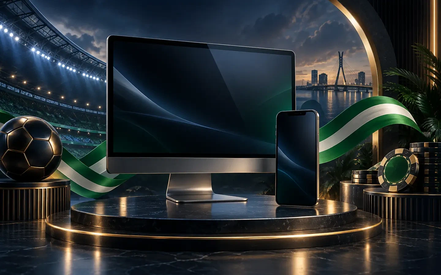 Stake sportsbook and casino interface displayed on mobile and desktop screens